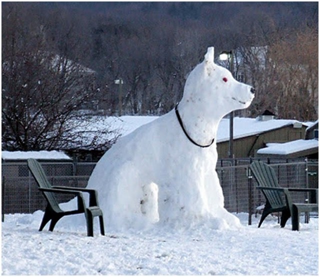 Повече от снежен човек – това е снежно изкуство!