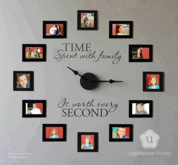 Семейните снимки като част от интериора у дома
