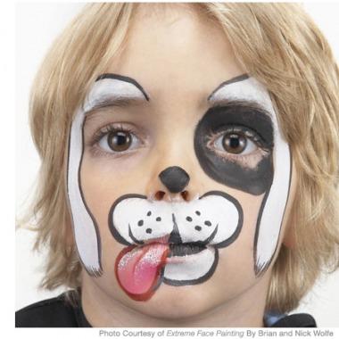 Една идея как да направим клоунски макияж на хлапето у дома