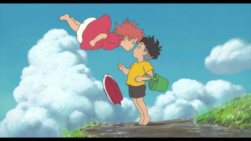 Ponyo_on_a_cliff_by_the_sea_still1