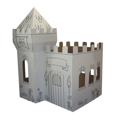 Box-Creations-Corrugated-Castle-Playhouse