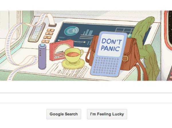 google doodle Douglas Adams